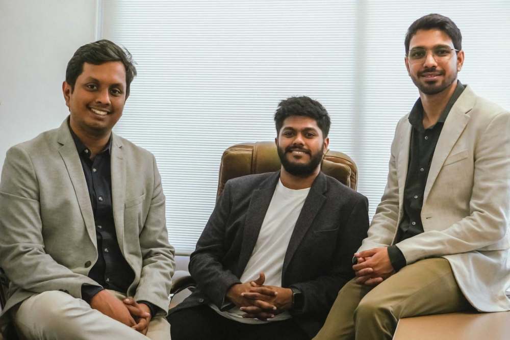 L-R: Shankar Dixit, Co-founder & COO; Ankush Sengupta, Co-founder & CEO; Vipul Bhati, Co-founder & CBO, Aakashe Innovations Pvt Ltd